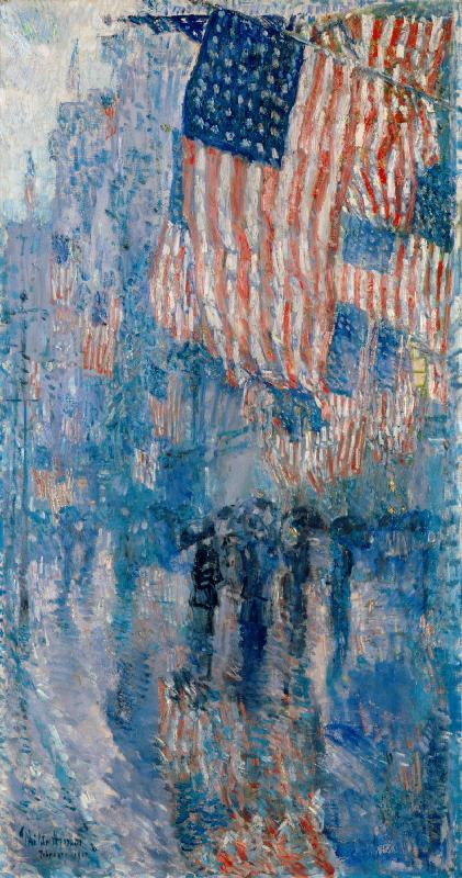 Childe Hassam The Avenue in the Rain Spain oil painting art